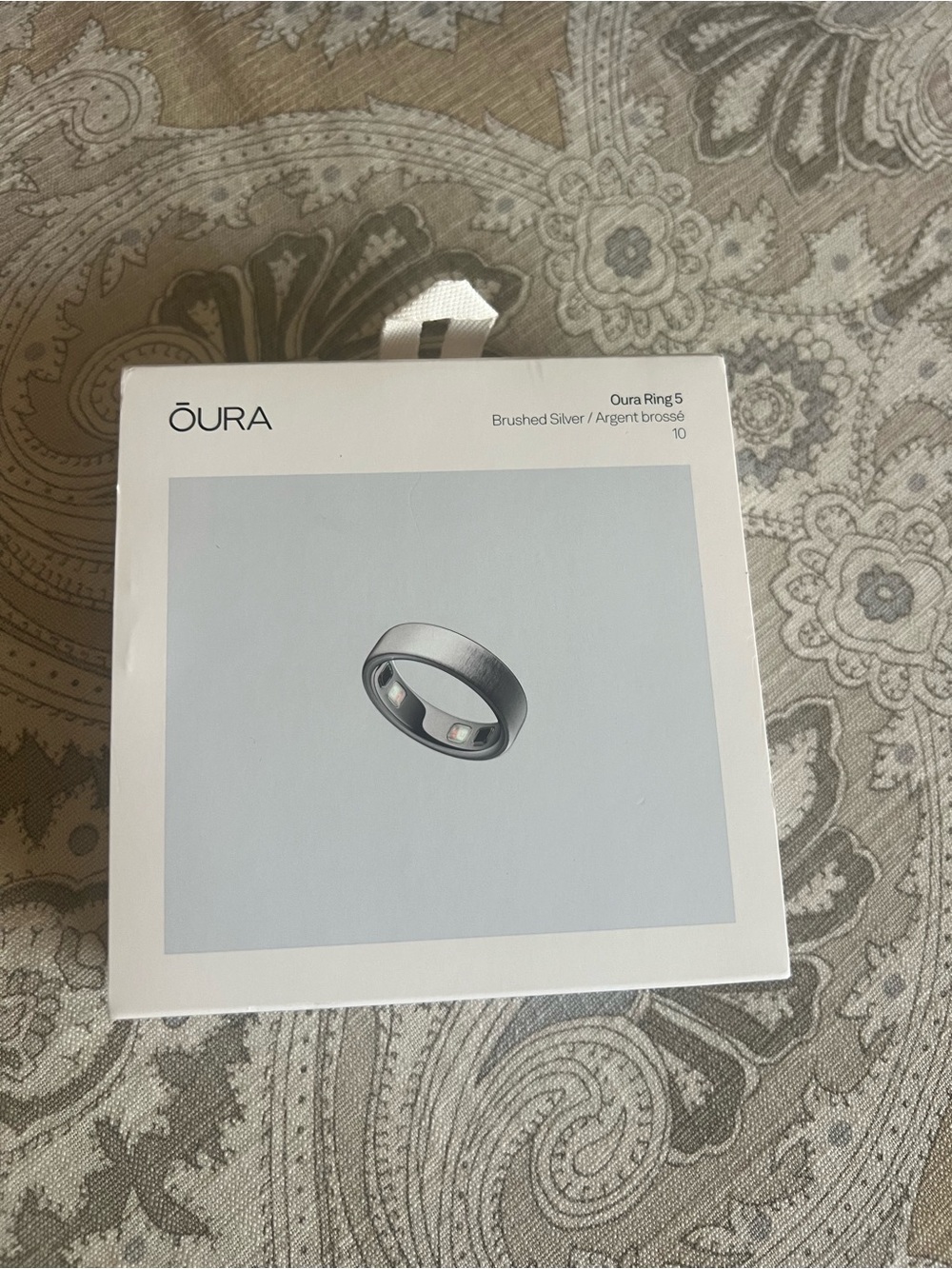 Oura Ring Brushed Silver Finish